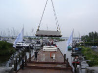 Lossen van de brugdelen juni 2010